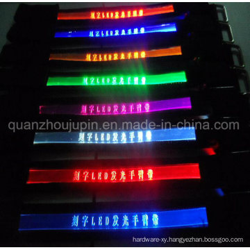 Custom Logo Rechargeable LED Luminous Bracelet for Promotion